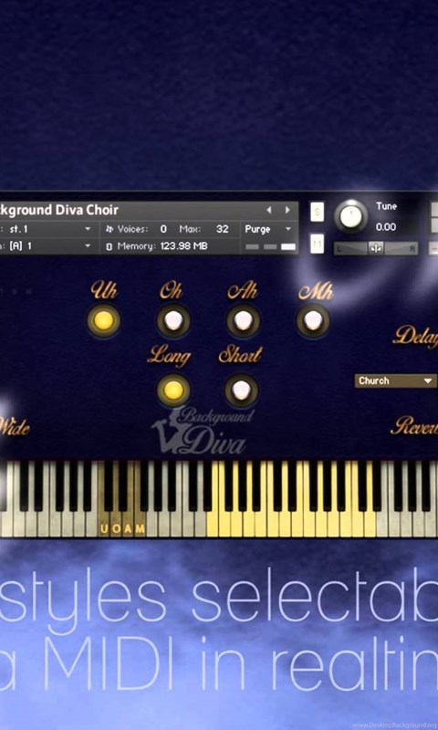 Forkert Den aktuelle Primitiv Backgrounds Diva Solo Vocal & Choir Library For Kontakt (vsti ... Desktop  Background