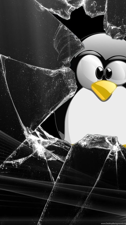 Tux Through Broken Window, Linux, 1920x1080 HD Wallpapers And FREE ...