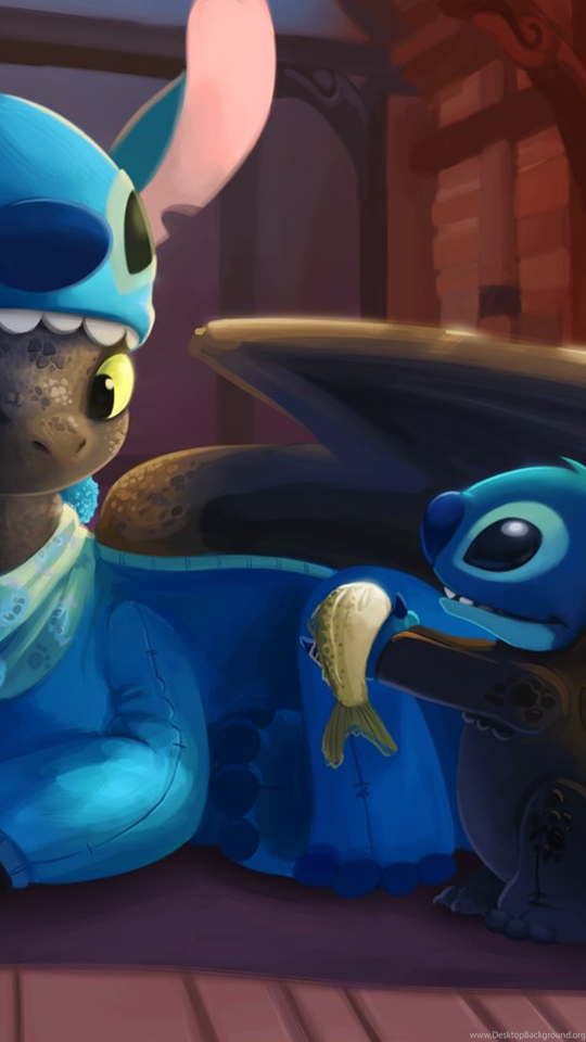 Toothless And Stitch Wallpaper For Tablet