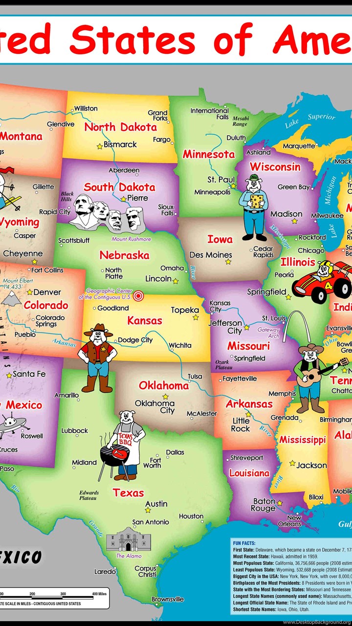 Map Of Us States : File:States of the USA by numbers.svg - Wikimedia Commons / Lower elevations are indicated throughout the southeast of the country.