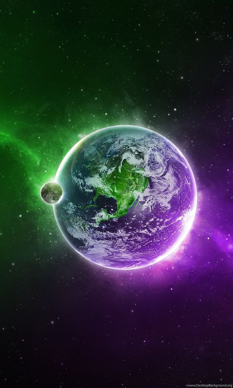 Green And Violet Space Wallpapers Fantasy Wallpapers Desktop Background