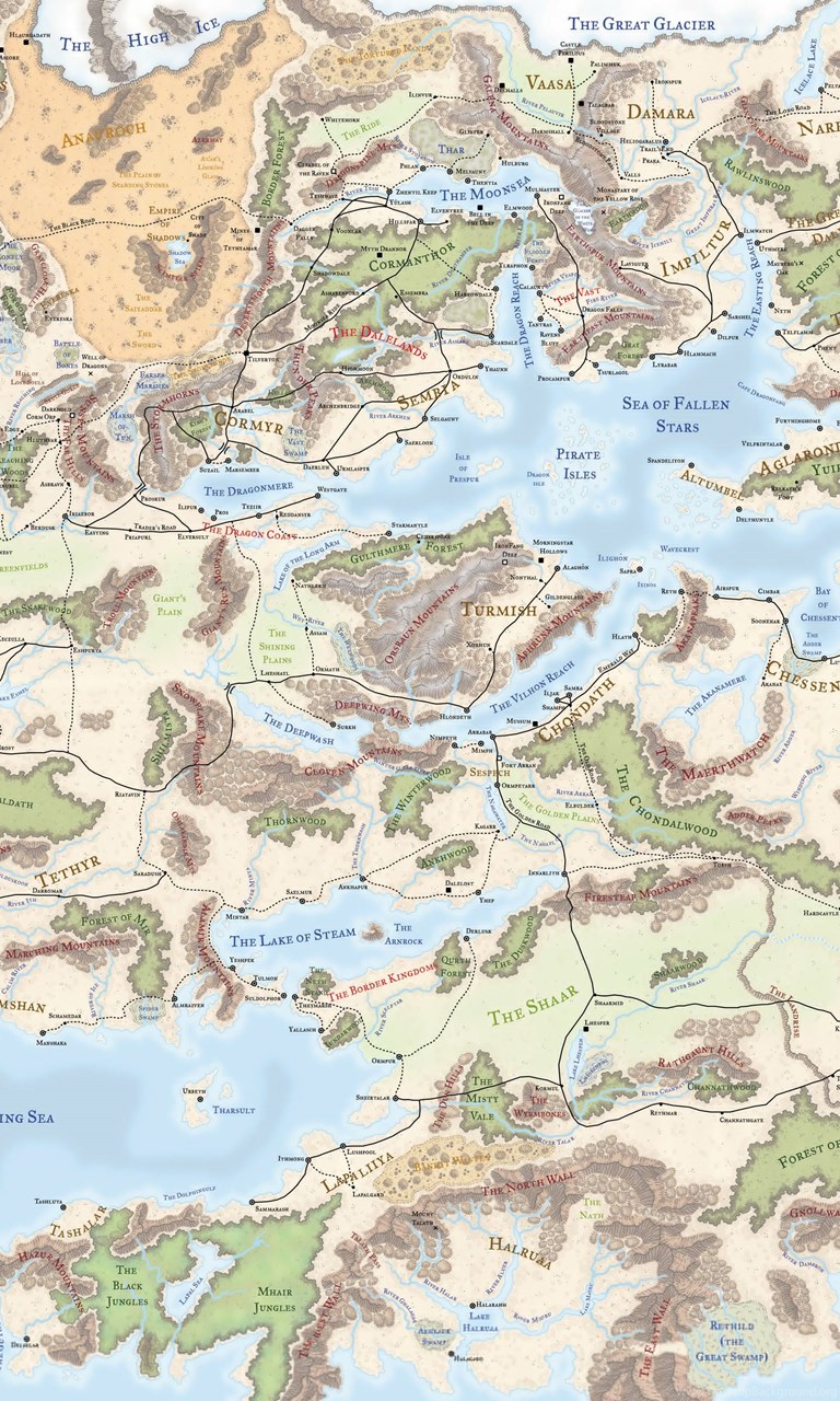 Днд карта забытых королевств на русском