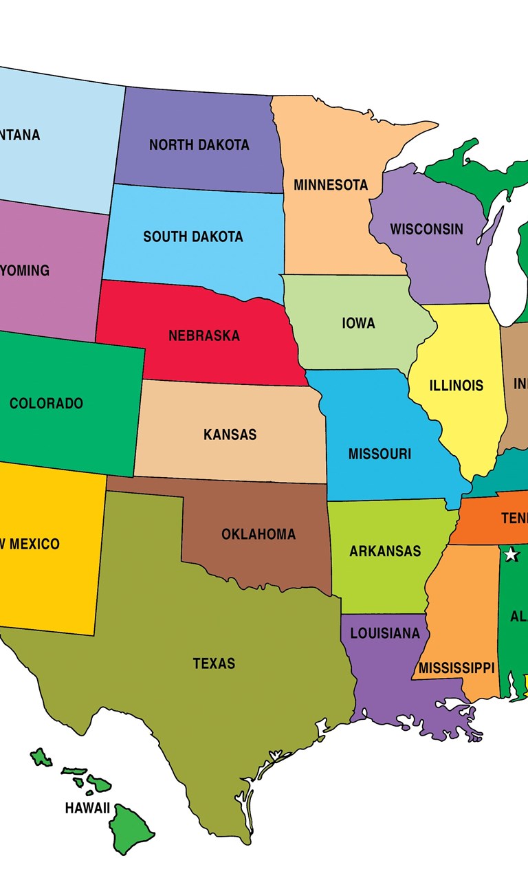 Map Of The Us States