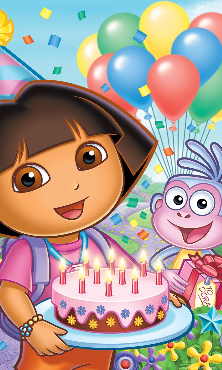 704389_dora and boots birthday wallpaper_2400x3037_h