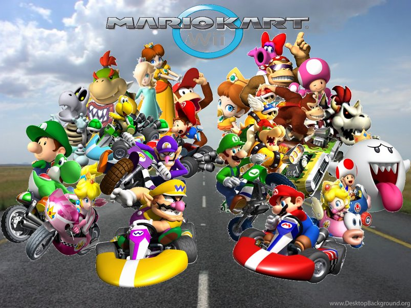 Wallpaper Mario Kart Wii By Dablackblur On Deviantart Desktop