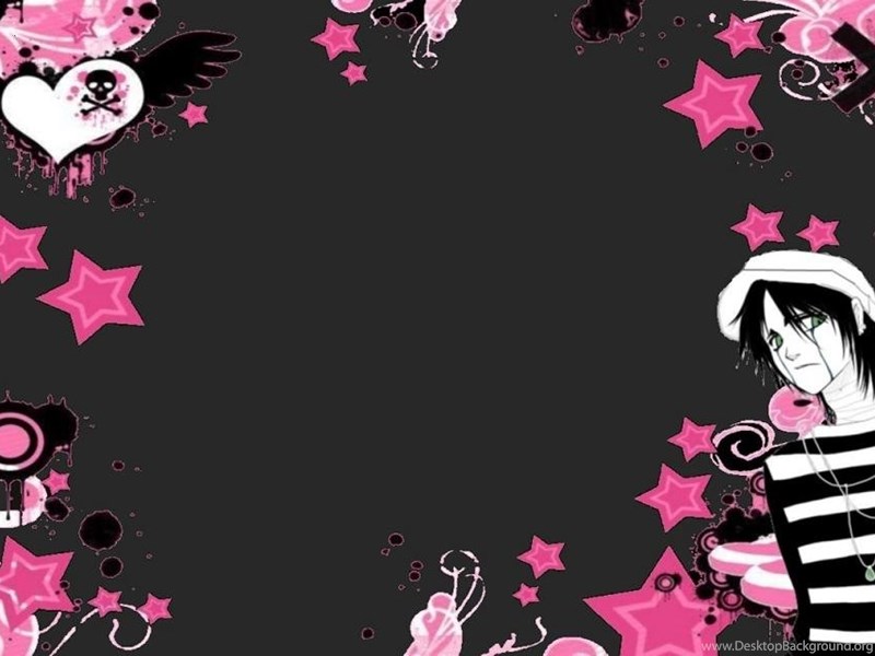 Emo Black And Pink Wallpapers Desktop Background