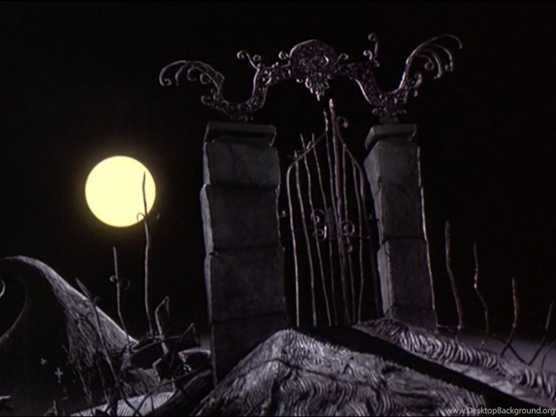 Empty Backdrop From The Nightmare Before Christmas Disney Desktop Background