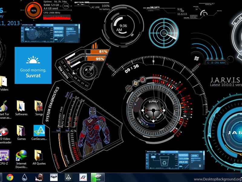 Deviantart More Like Jarvis Iron Man Red Wallpapers By Edreyes Desktop Background