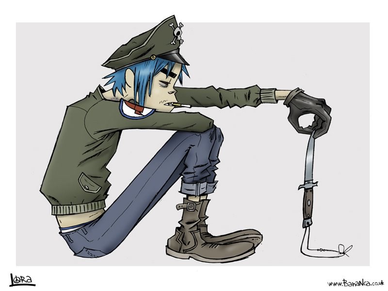 2d gorillaz рисунок