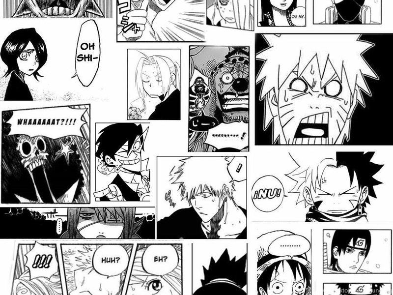 One Piece Bleach Naruto Shippuden Manga Crossovers 1134x1574 Desktop Background