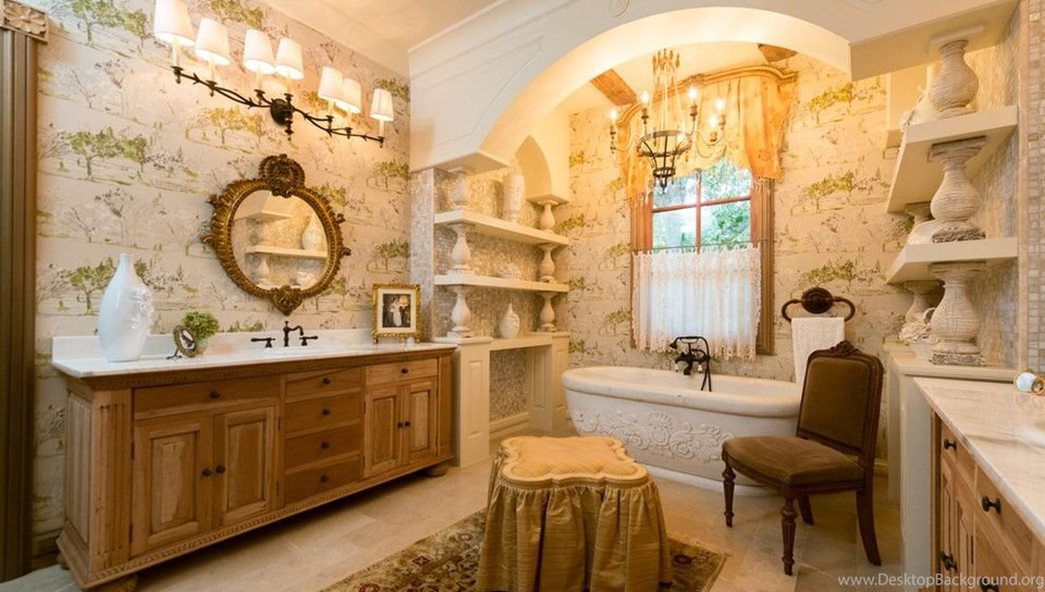 French Provincial Bathroom Design Mediterranean Bathroom With Desktop Background