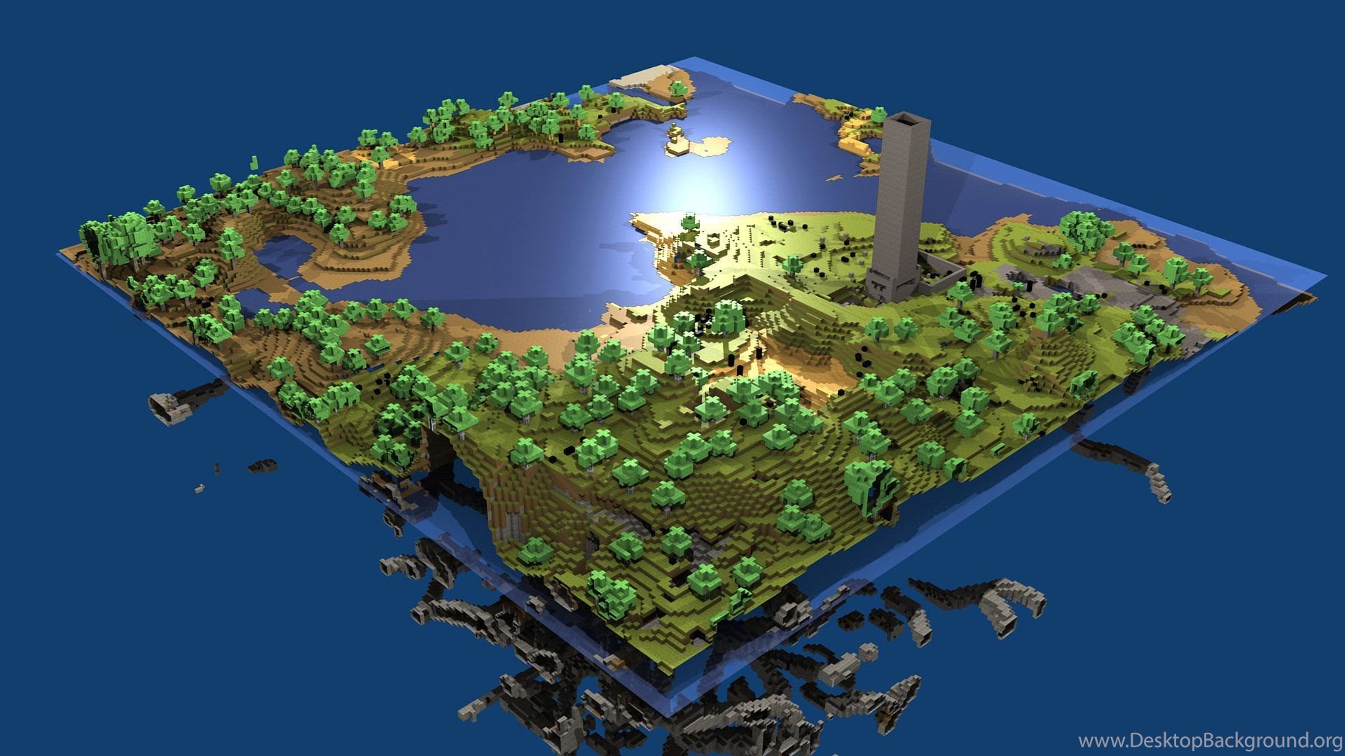Awesome Minecraft Gaming Wallpaper 1920x1080 Hd Land Jpg Desktop Background