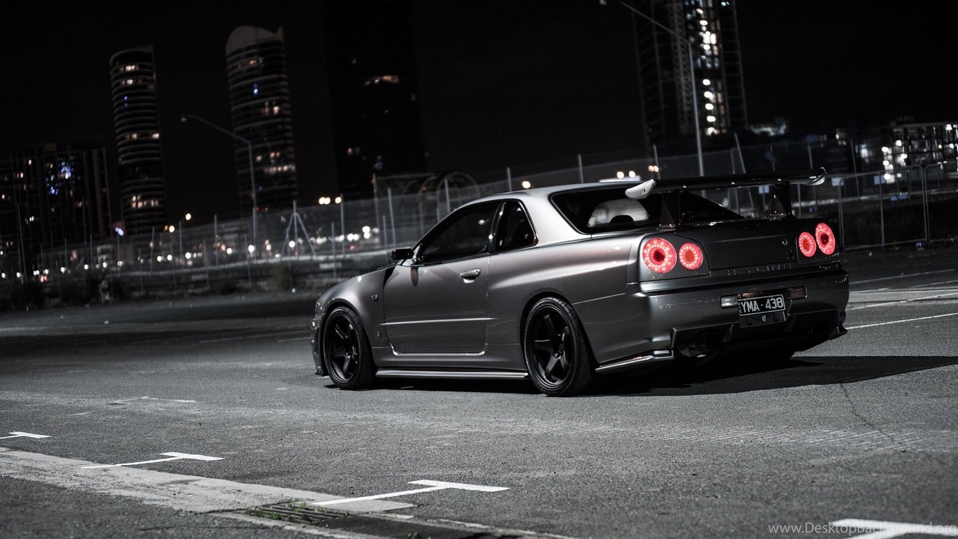 Nissan Skyline Gt R R34 Night Holy Drift Hd Car Wallpapers And Desktop Background