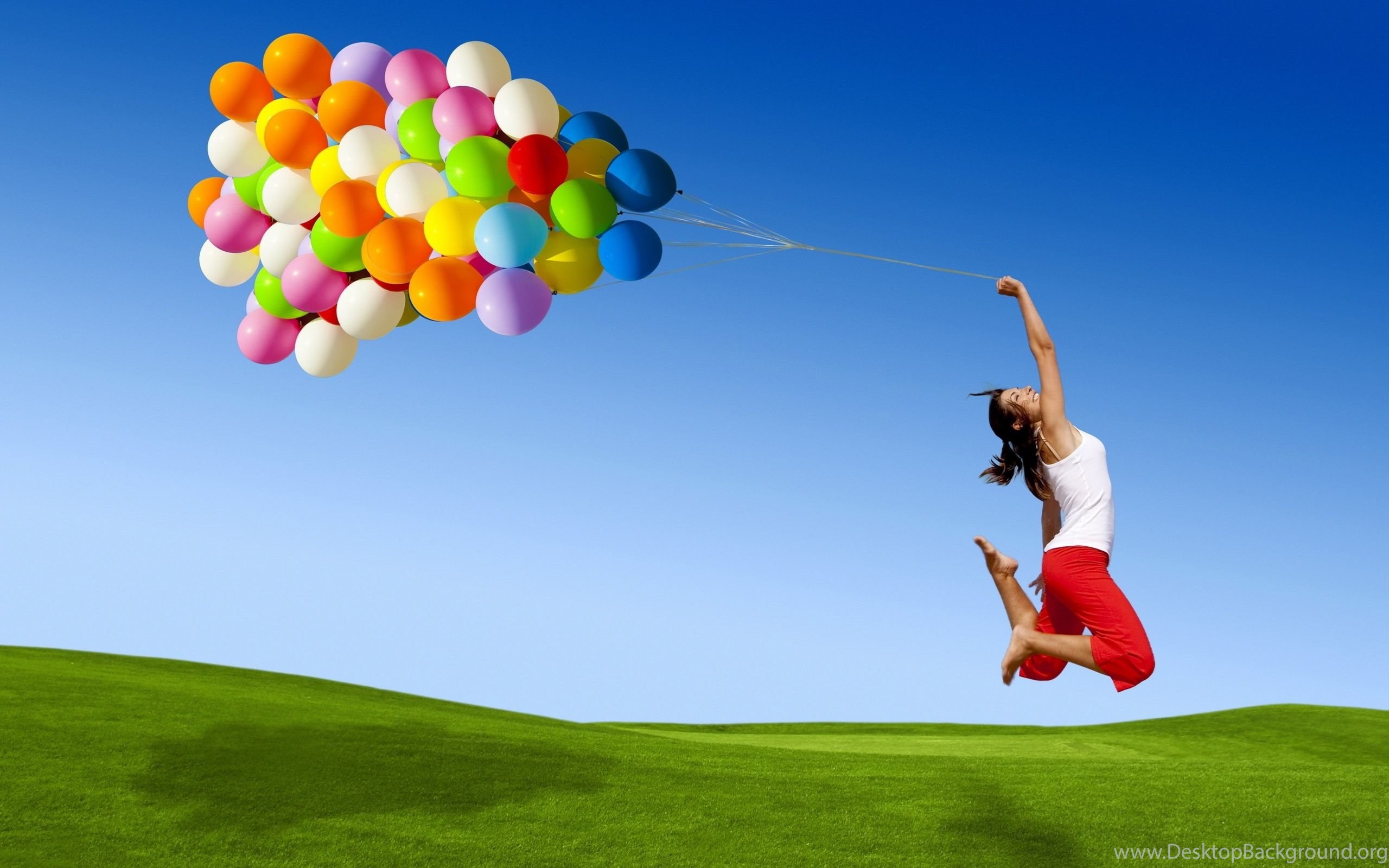 Girl And Balloons Wallpapers And Images Wallpapers Pictures Images, Photos, Reviews