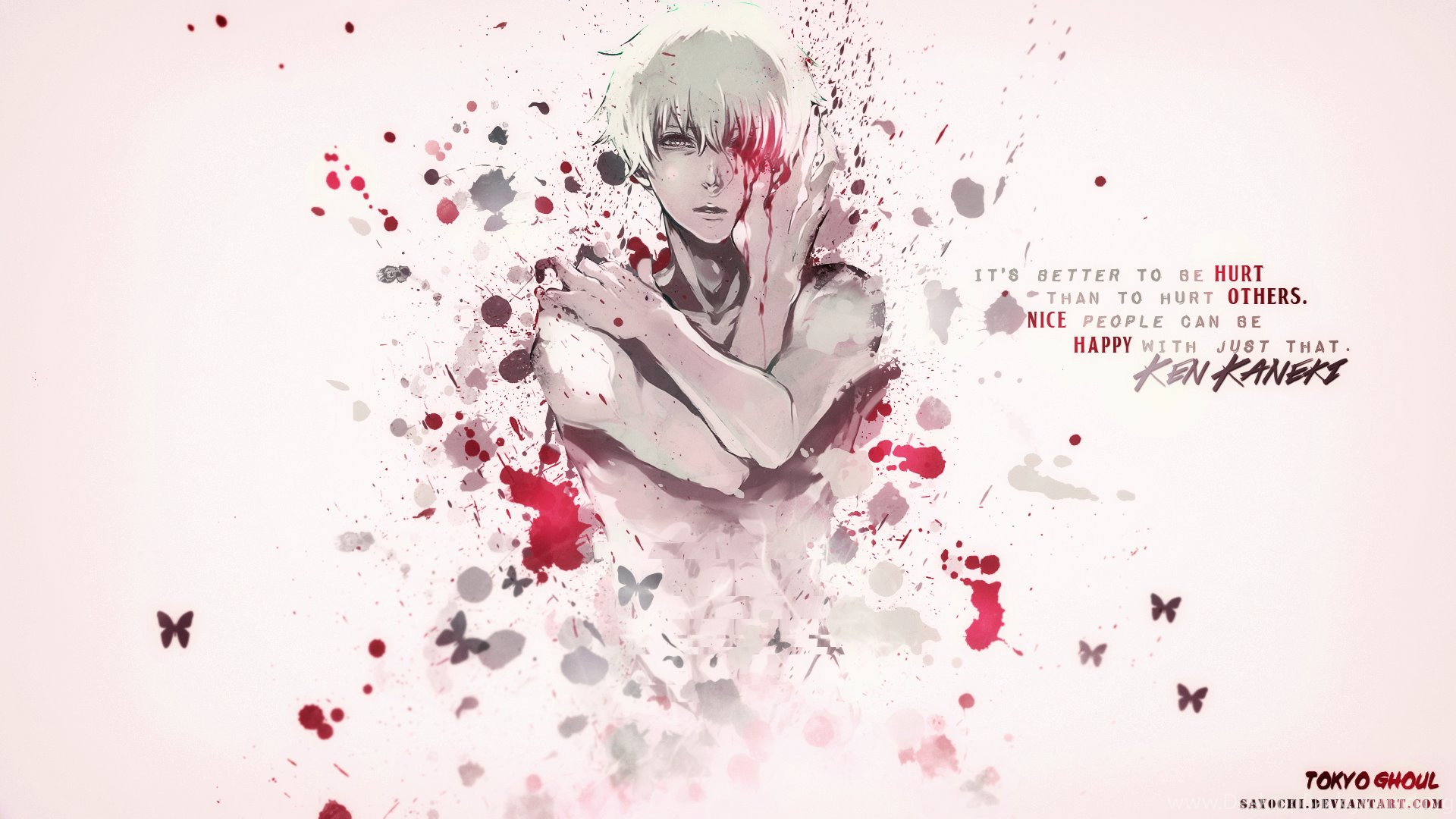 Tokyo Ghoul Ken Kaneki Wallpapers Hd By Say0chi On Deviantart Desktop Background