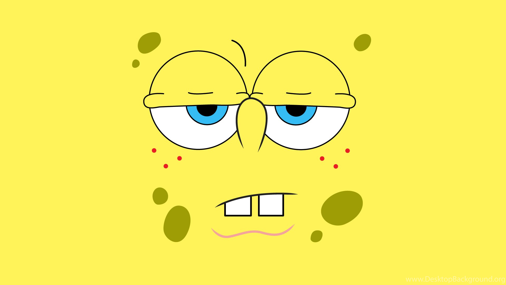 Spongebob Squarepants Sad Face Wallpapers Png Desktop Background