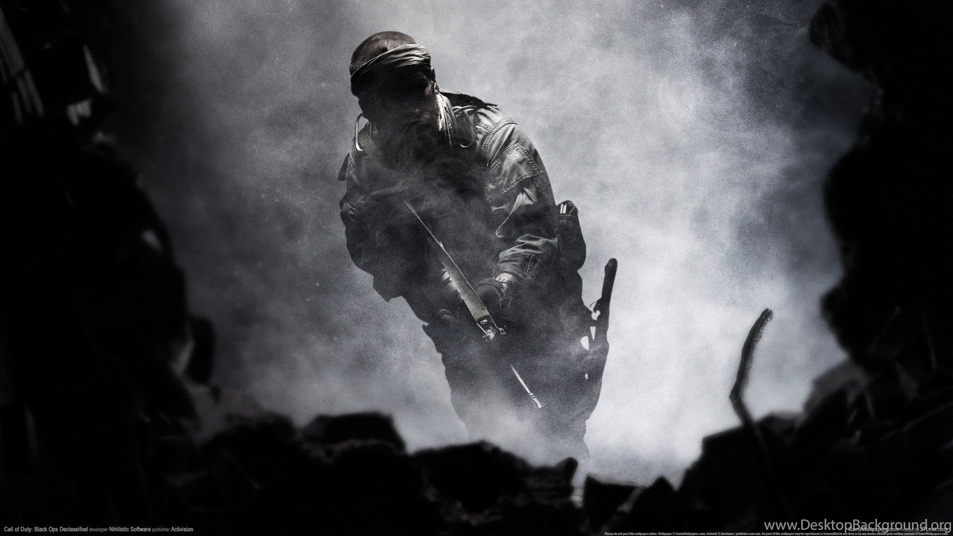 Call Of Duty Black Ops Declassified Wallpaper Cod Wallpaper Black Desktop Background
