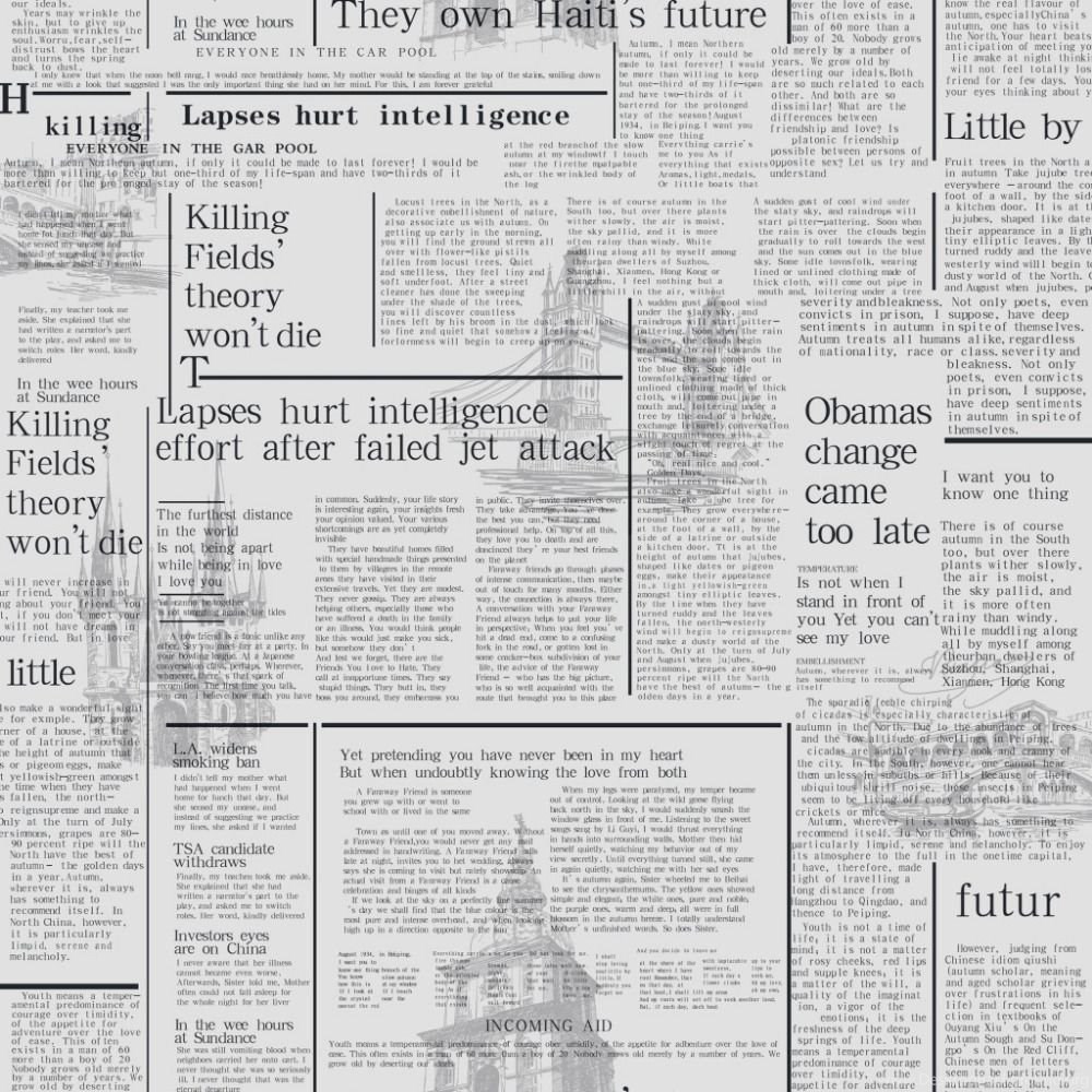 Vintage Vinyl Wallpapers Nostalgic English Letters Newspaper Walls Desktop Background
