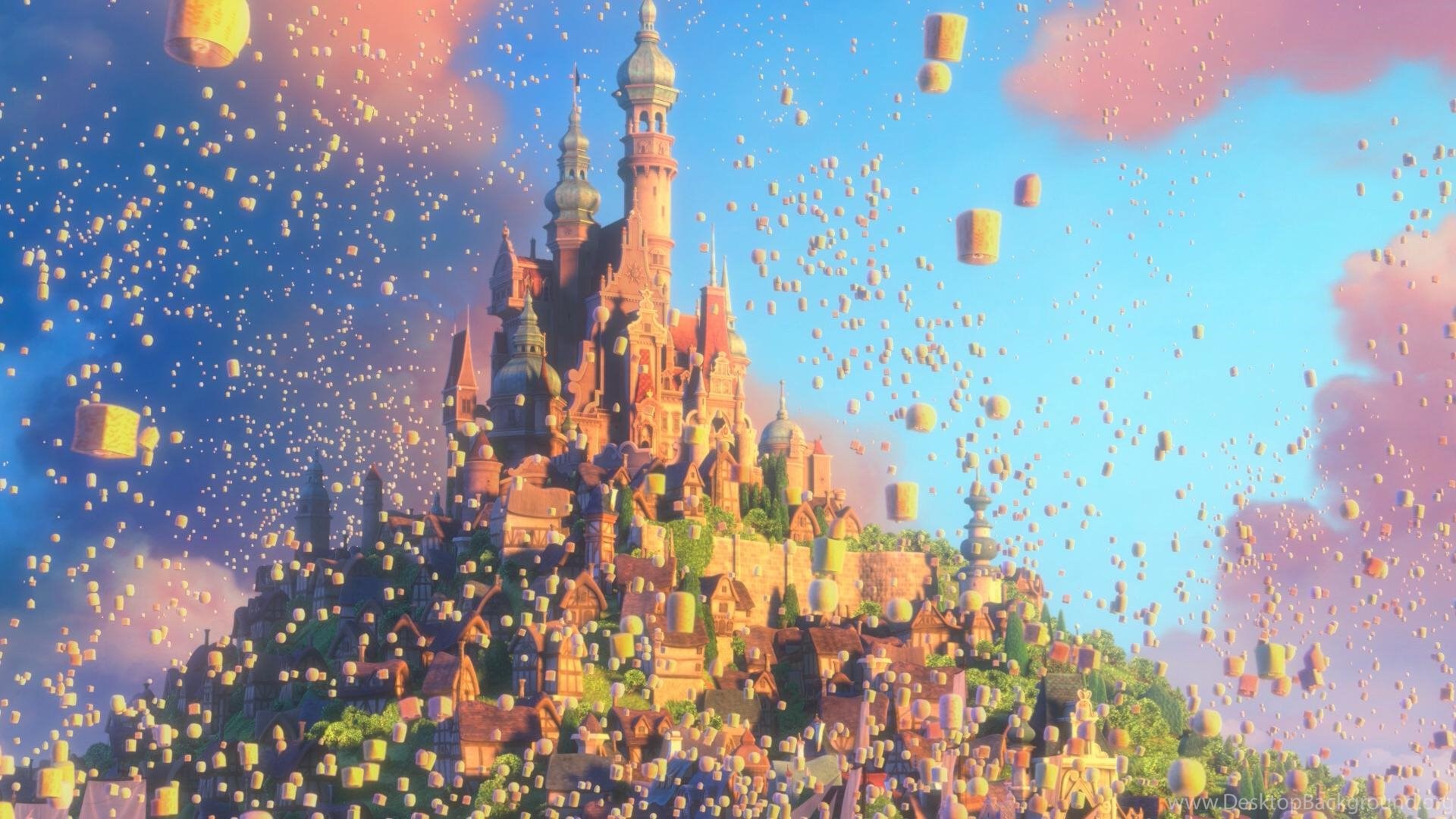 Download Tangled Lanterns Wallpapers Desktop Background. 