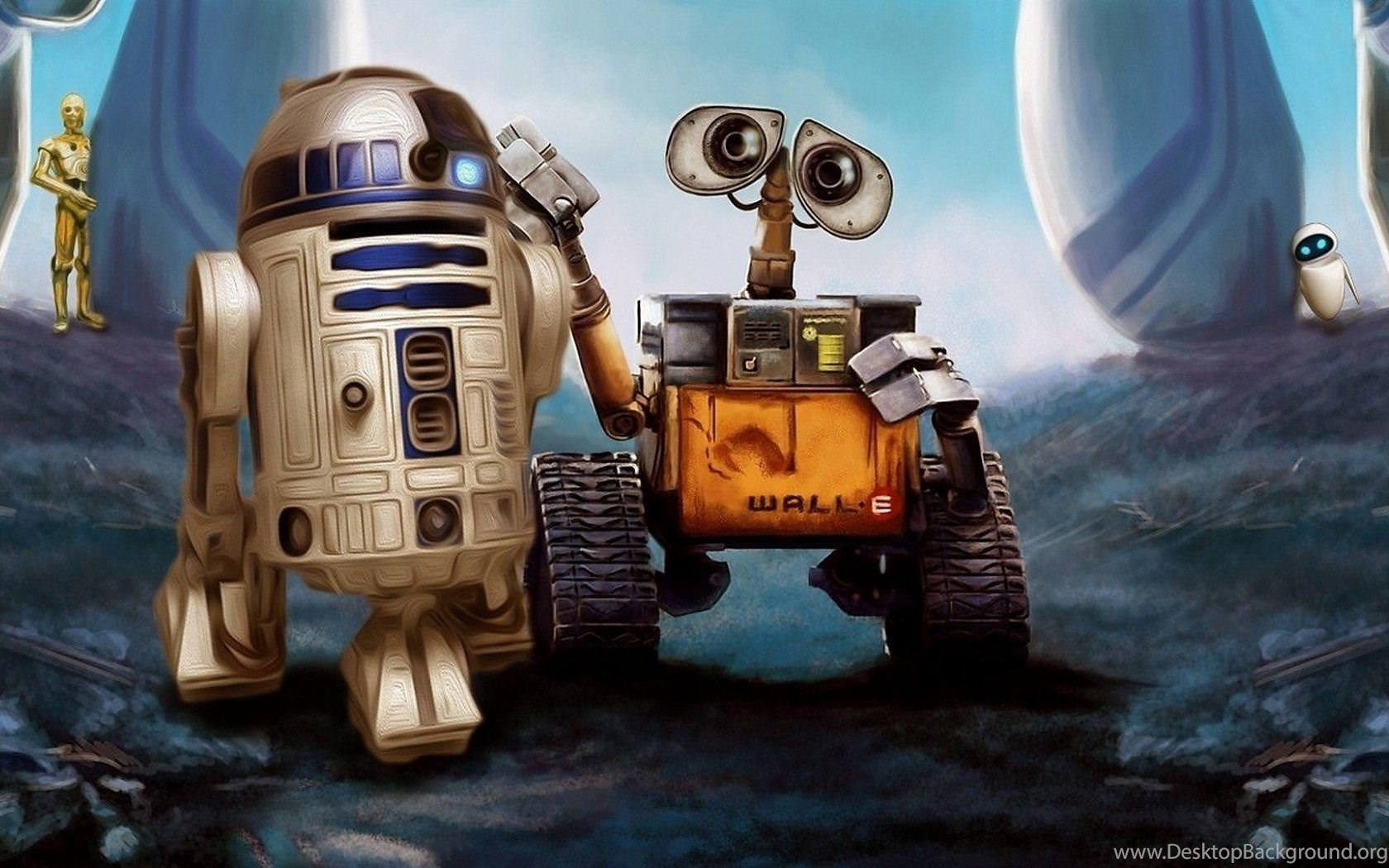Wall W R2 D2 Star Wars Robots Cartoon Art Hd Wallpapers Freewallsup Desktop Background