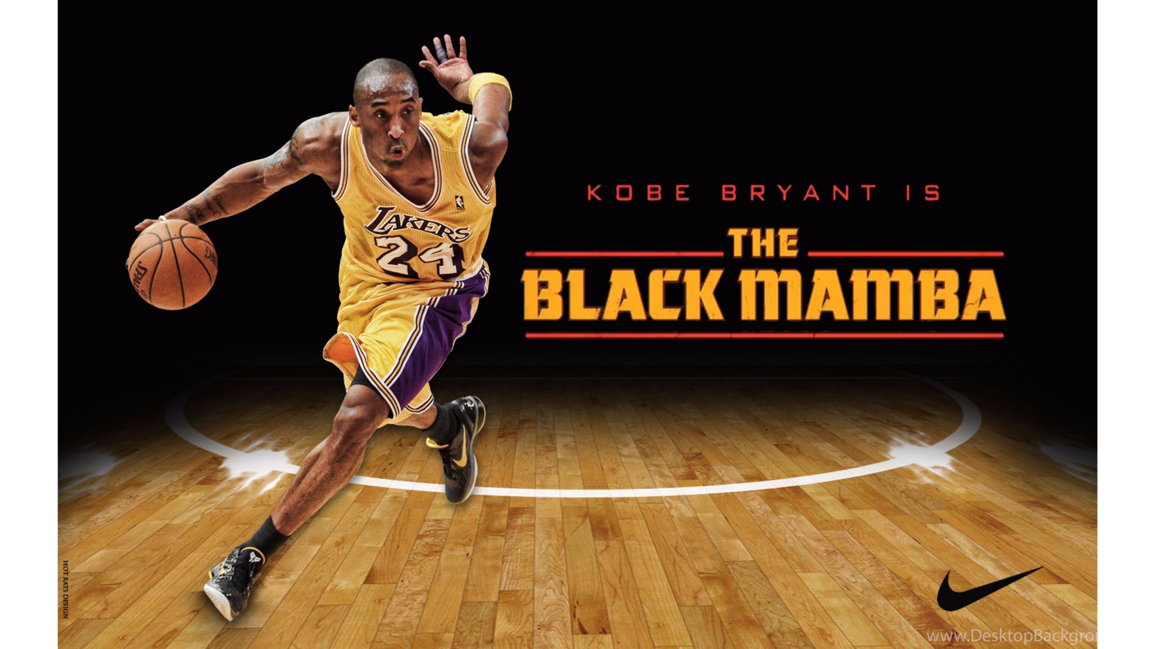 Black Mamba La Lakers Kobe Bryant 4k Wallpapers Desktop Background