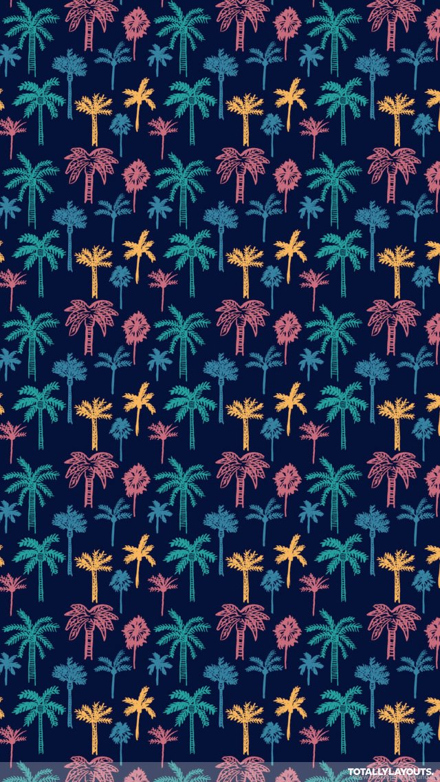 Multicolored Palm Trees Whatsapp Wallpapers Floral Whatsapp Chat