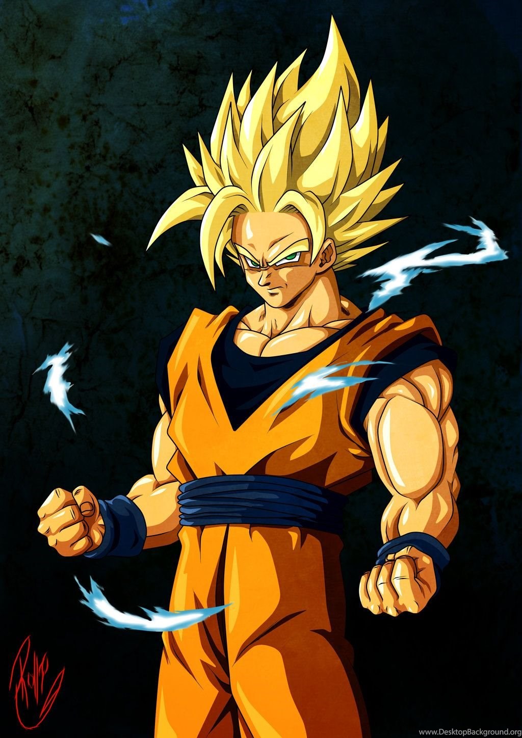 Goku Super Saiyan God 2 Wallpaper Desktop Background