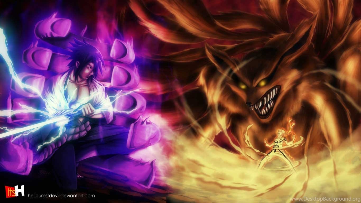 Anime Wallpaper HD: Naruto Vs Sasuke Final Battle Wallpaper