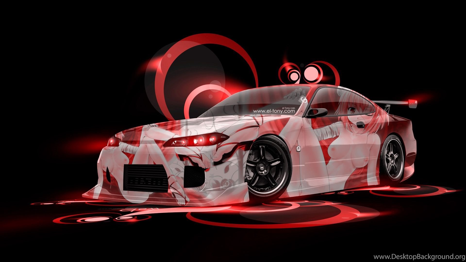 Nissan Silvia S15 Jdm Anime Aerography City Car 2014 El Tony Desktop Background