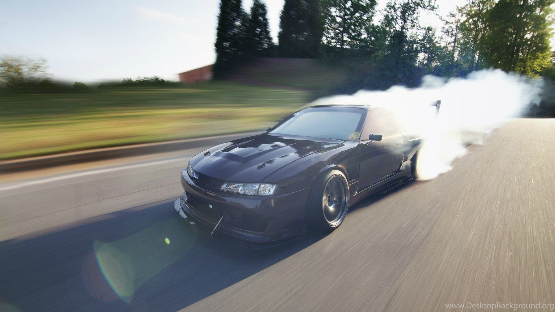 Smoking Nissan Silvia S14 240sx Wallpapers And Images Wallpapers Desktop Background