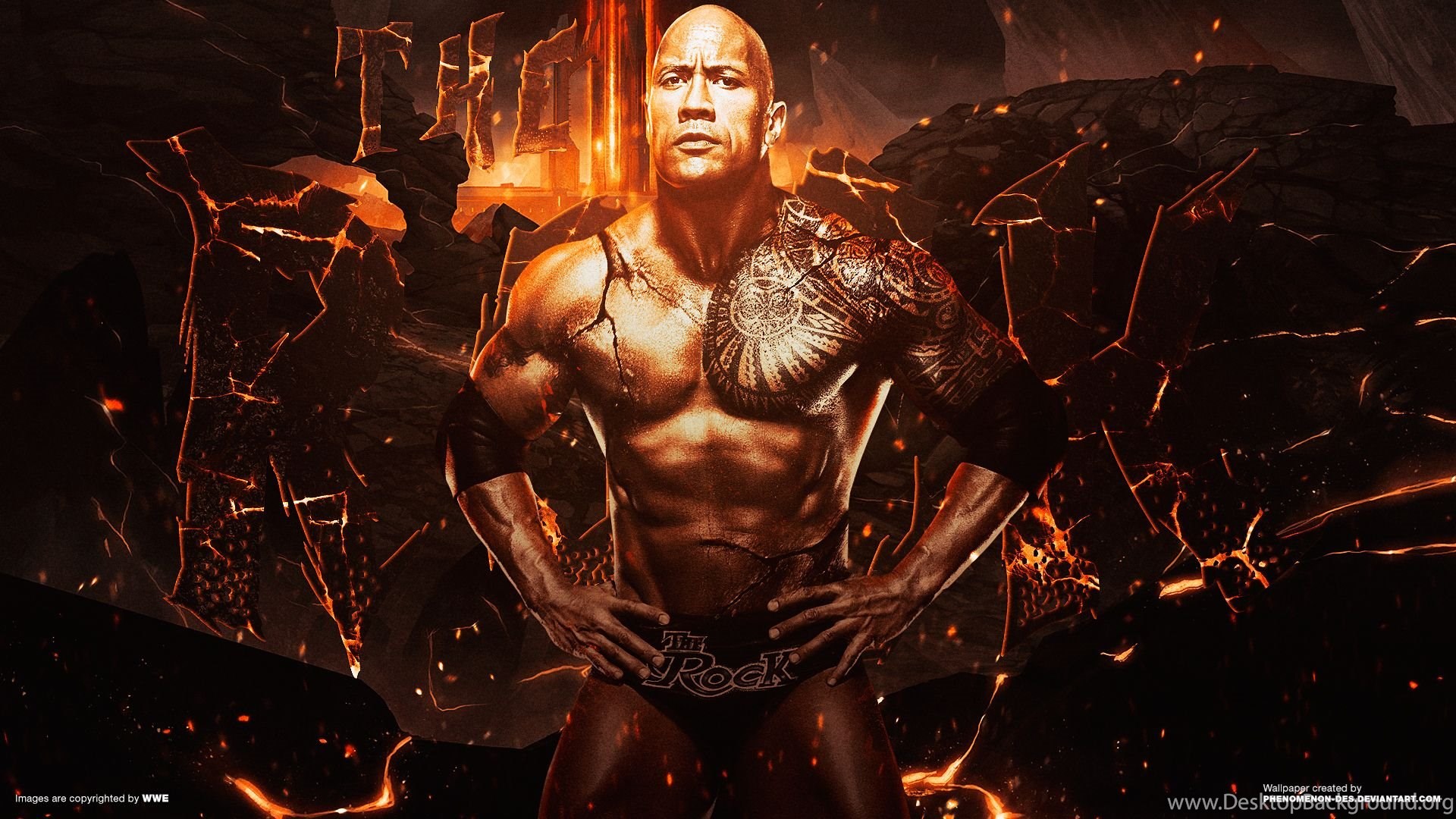 wwe the rock wallpapers by phenomenon des on deviantart desktop background rock wallpapers by phenomenon des