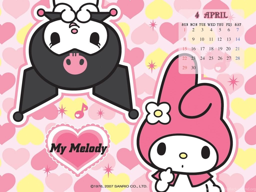 photo My Melody And Kuromi Desktop Wallpaper Hd my melody kuromi calendar wallpapers