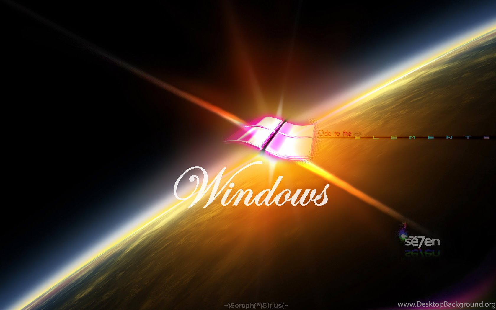 Windows 7 Desktop Theme 2 3 By Seraphsirius On Deviantart Desktop Background