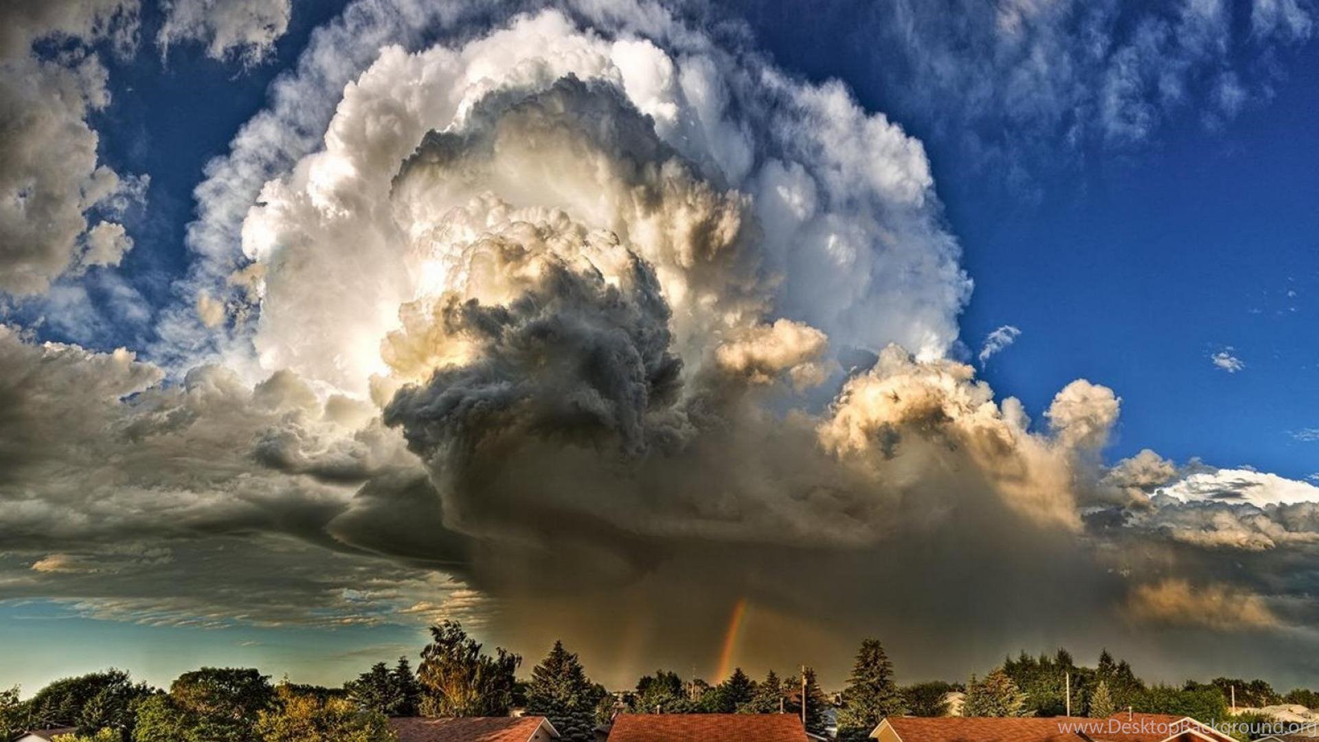 Supercell Clouds Wallpaper Desktop Background