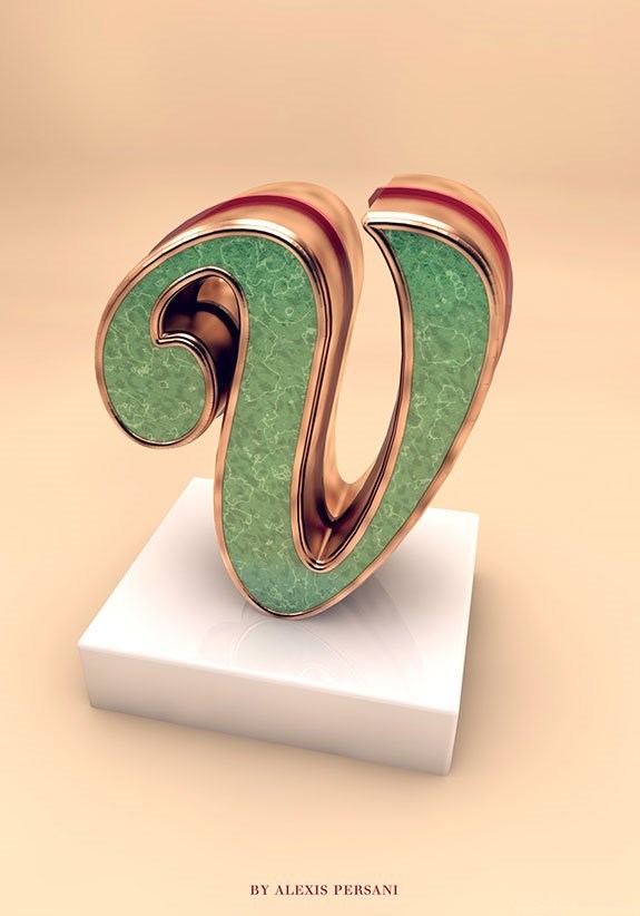 Letter V Typography Inspiration Jpg Desktop Background