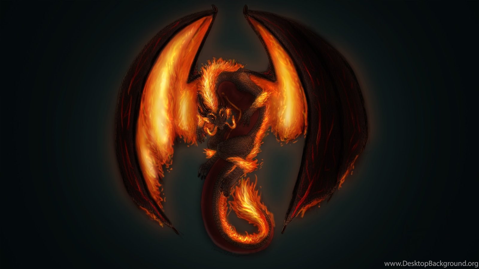Дракон в огне