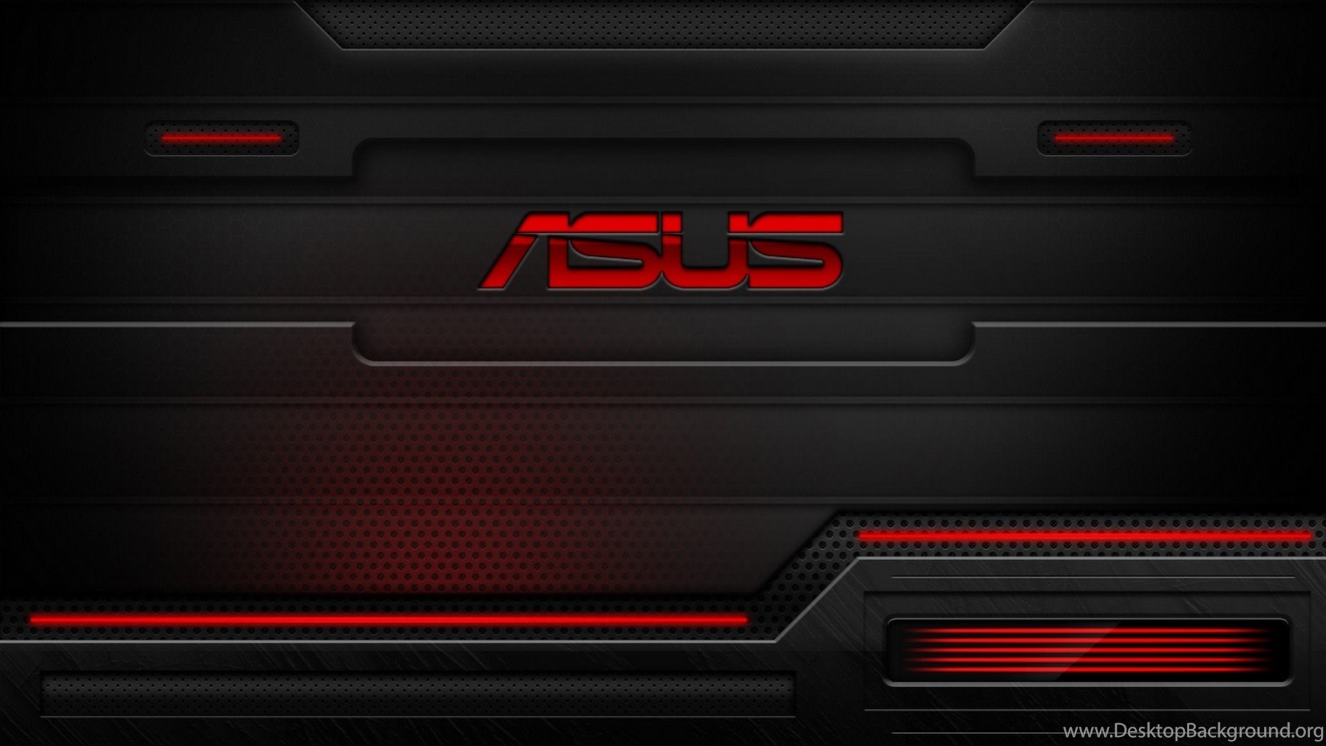 HD Red And Black Asus Technology Wallpapers For Desktop ...