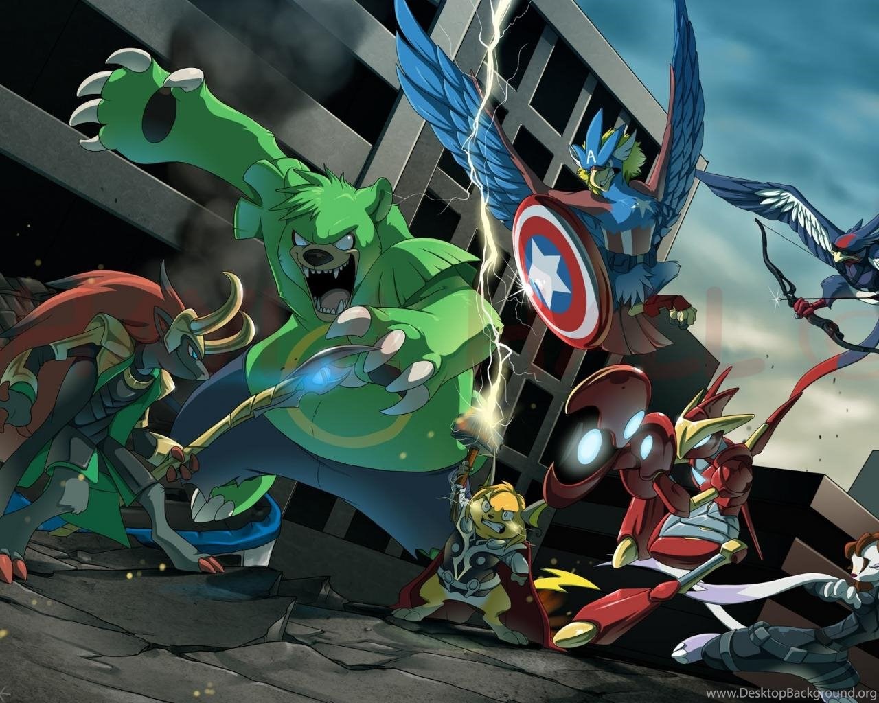 Man Thor Scizor Loki Crossovers Avengers Ursaring Wallpapers Desktop  Background