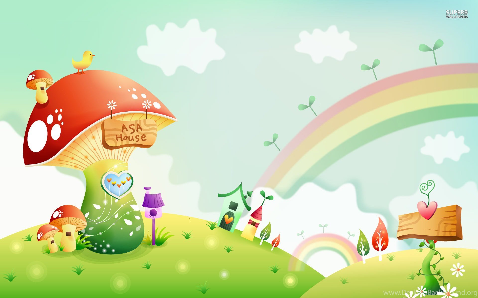 cute rainbow hd wallpapers desktop