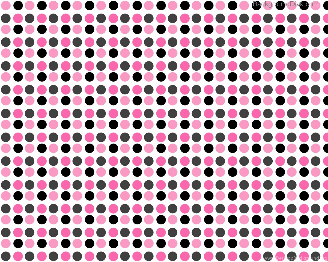 Wallpapers Polka Dots White Desktop Backgrounds With Black And Pink ...