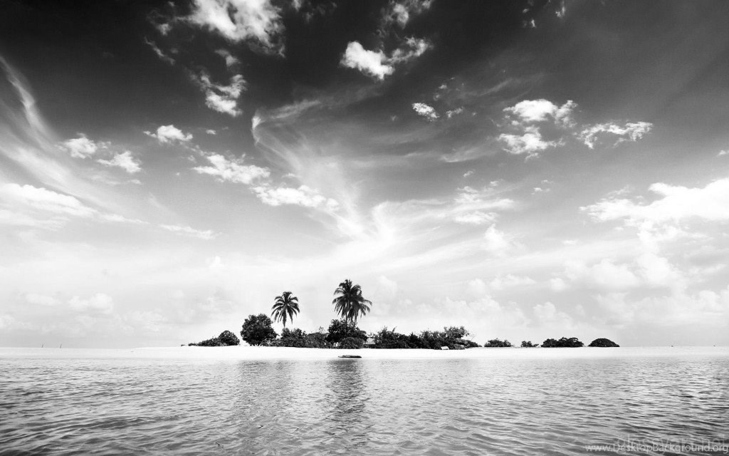 Black And White Cool Island Wallpapers Nature Landscape Cool Desktop Background