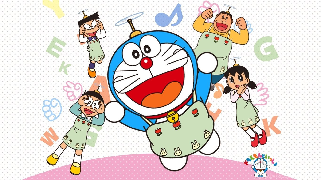 Wallpapers Doaremon Cartoon Happyness Doraemon Hd Quality 1366x768