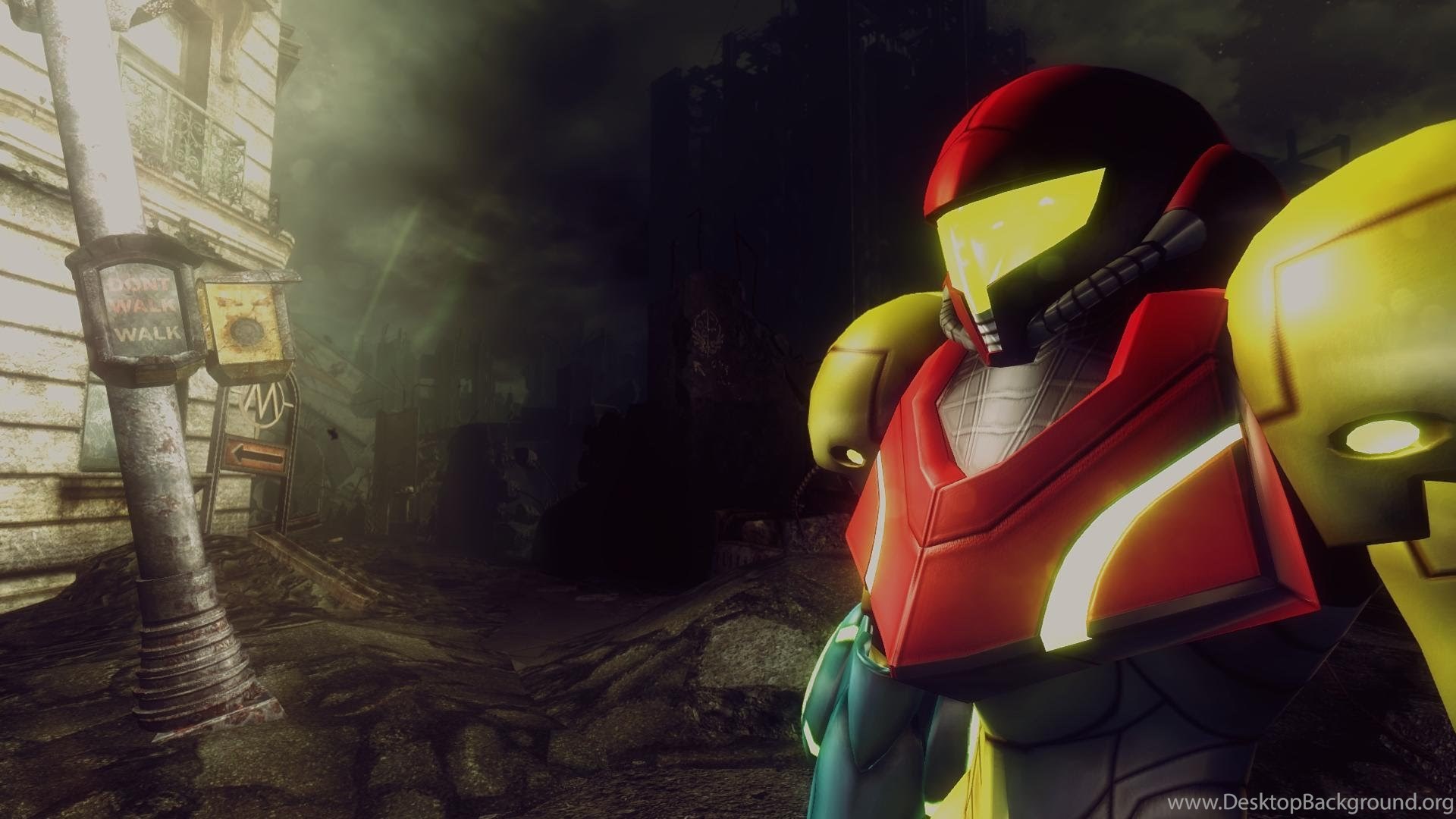 Fallout 3 Mod Metroid Other M Power Suits Youtube Desktop Background