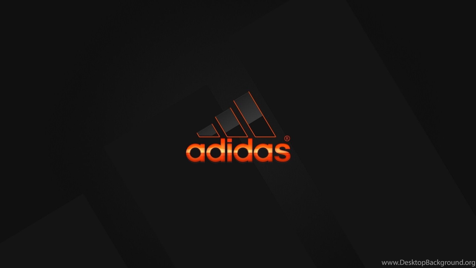 adidas logo with black background