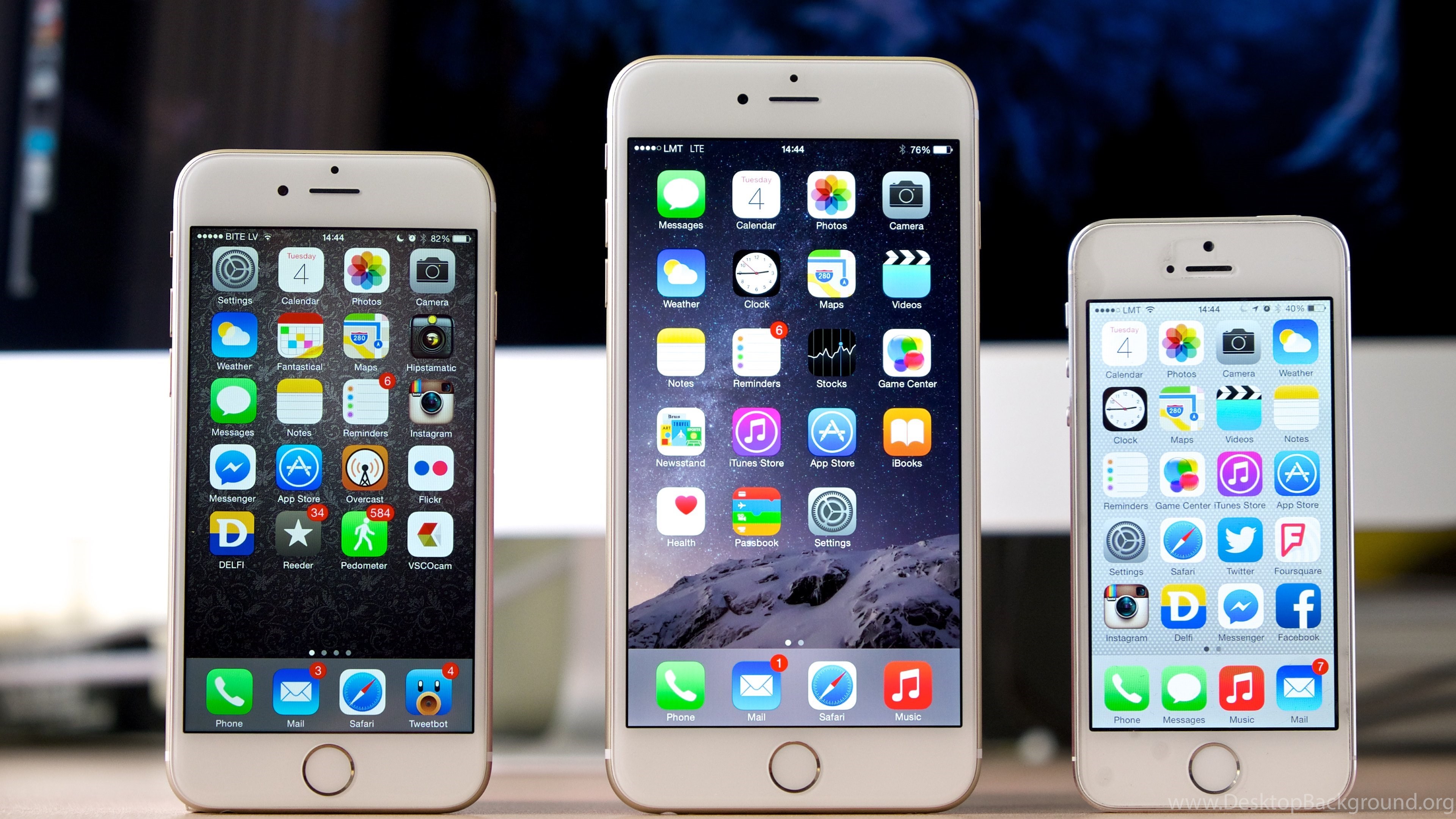 Apple Iphone 6 Plus On Desktop Hd Wallpapers 4k Wallpapers Desktop Background