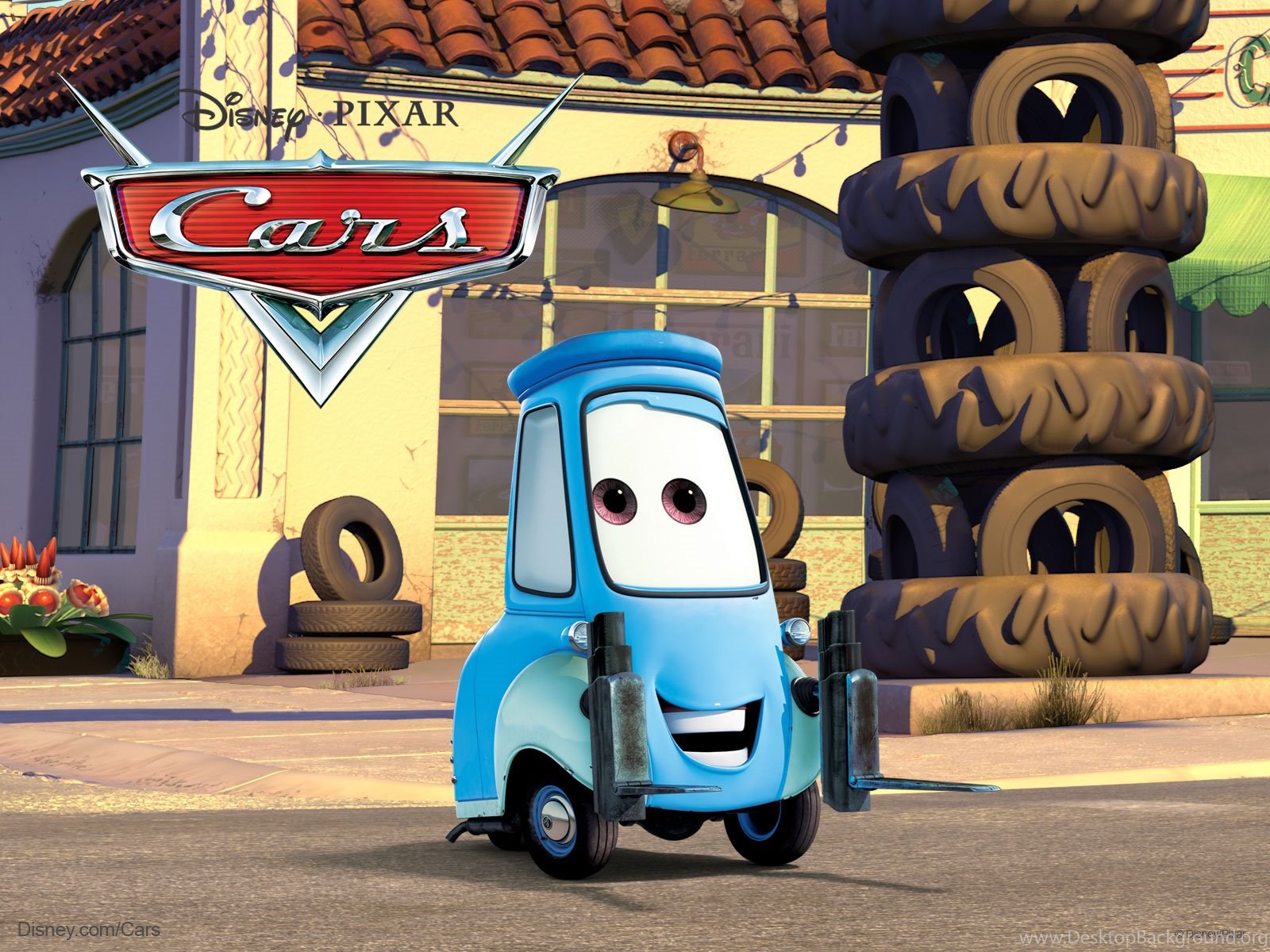 Guido The Fork Lift From Pixar&#39;s Cars Movie Desktop Wallpapers Desktop Background