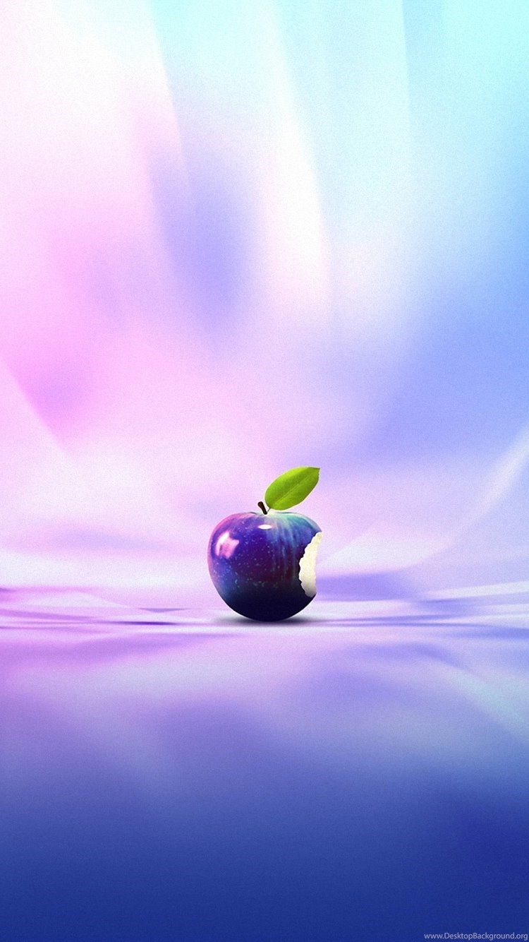 Full Hd Colorful Apple Rainbow Purple Wallpapers For Iphone 6 Plus