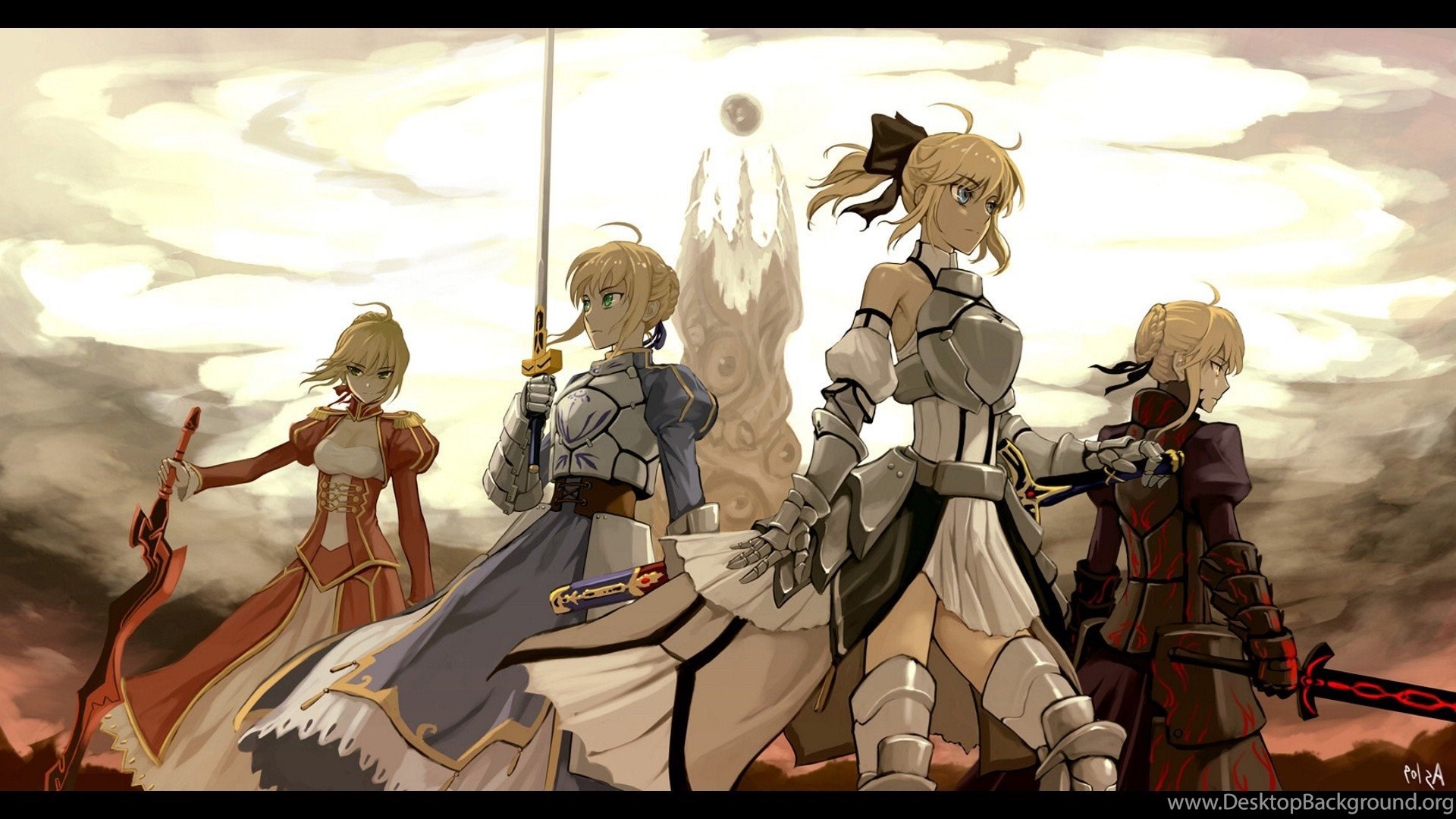 Anime Fate Zero Fate Series Fate Stay Night Saber Empress Desktop Background