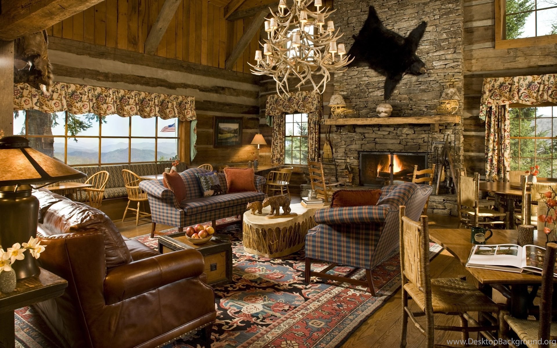 Rustic Cottage Interior Design Wallpapers Hd Resolution Desktop Background