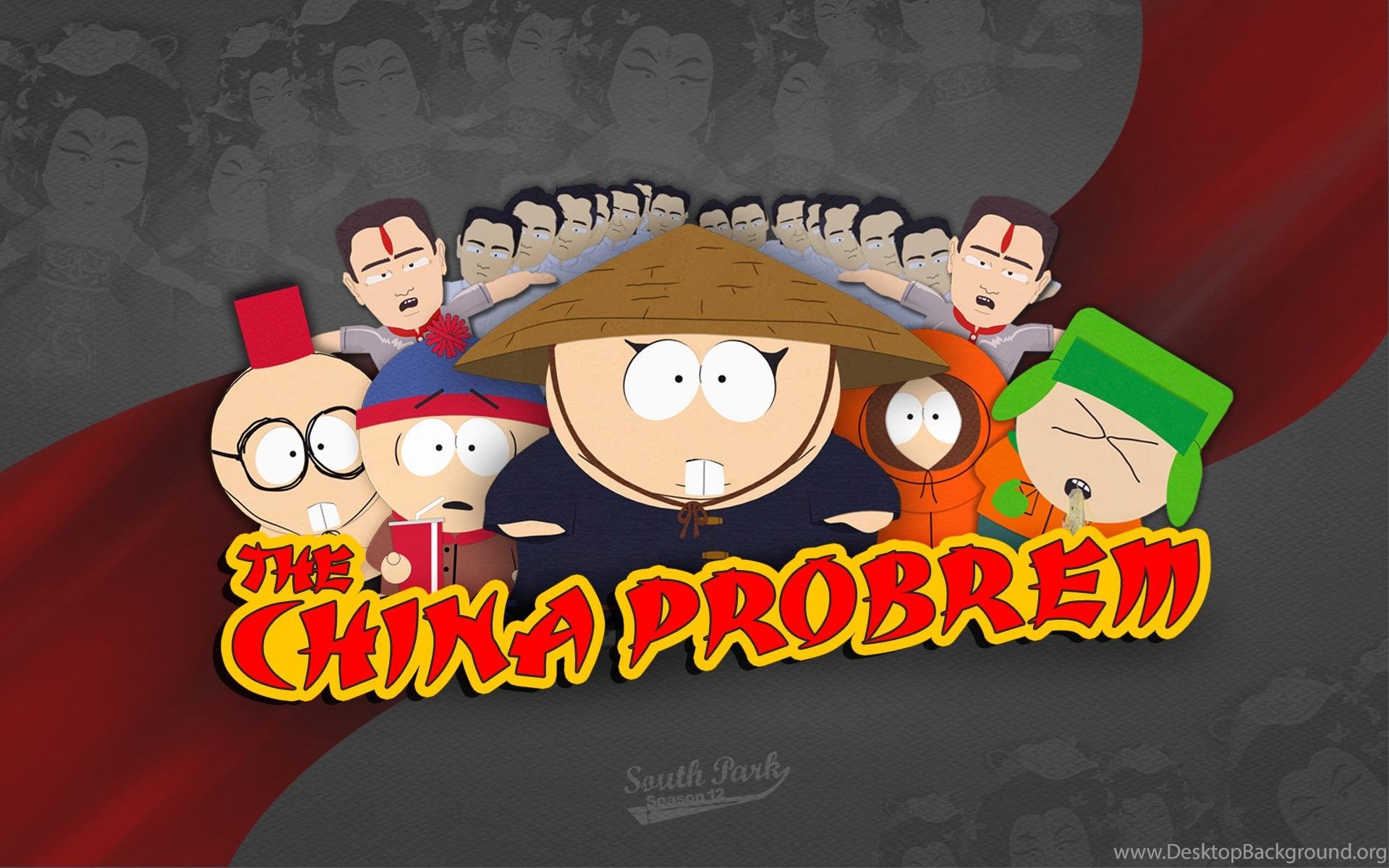 South Park China Eric Cartman Stan Marsh Stereotype Desktop Background